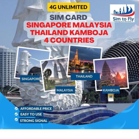 Sim Card Singapore Malaysia Thailand Kamboja